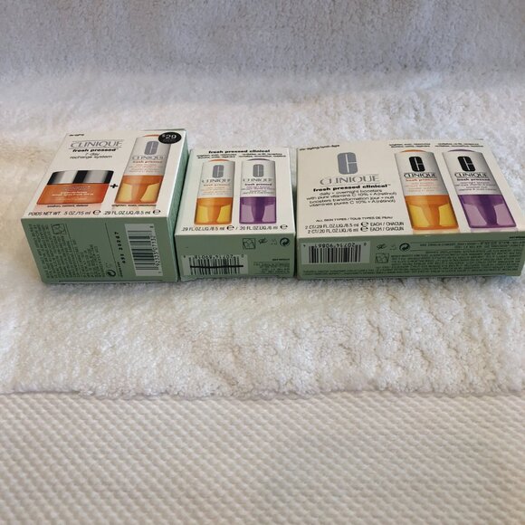 NWT in Box Clinique Fresh Pressed & Fresh Pressed Clinical Recharge System - Picture 3 of 13